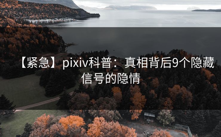 【紧急】pixiv科普：真相背后9个隐藏信号的隐情